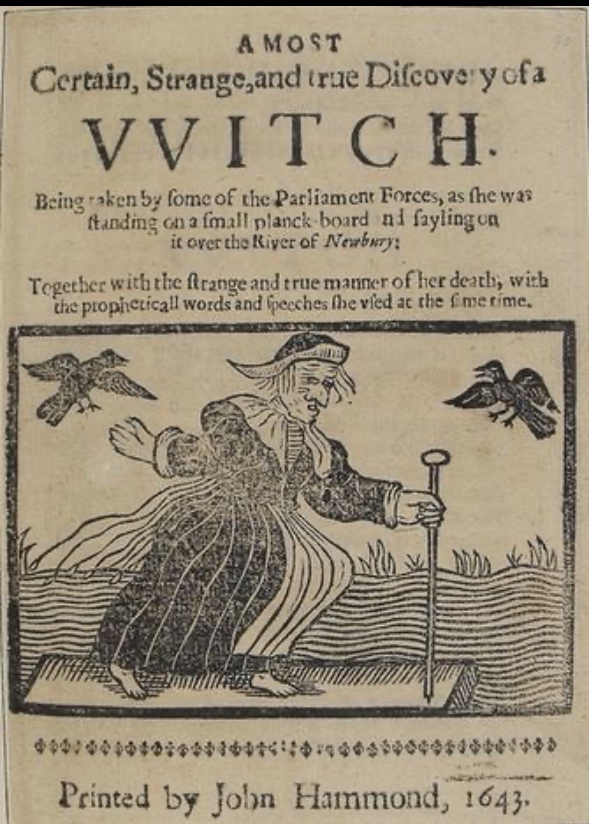 Historic witch broadside